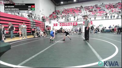 49 lbs Consi Of 8 #1 - Bo Golden, Team Nomad vs Jaistin Hemphill, Noble Takedown Club