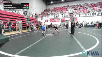 49 lbs Consi Of 8 #1 - Bo Golden, Team Nomad vs Jaistin Hemphill, Noble Takedown Club