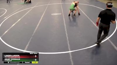 150 lbs Cons. Round 5 - Henry Dohnalik, La Crescent vs Landen Larson, Frontier Wrestling Club