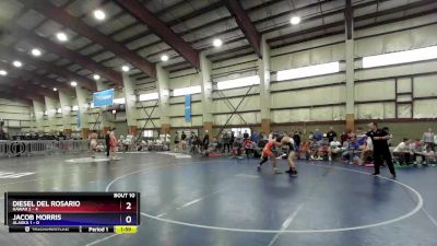 120 lbs Quarters & Wb (16 Team) - Diesel Del Rosario, Hawaii 2 vs Jacob Morris, Alaska 1