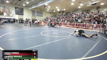 152 lbs Quarterfinal - Cameron Isenogle, Vista Del Lago vs Logan Carrera, El Modena