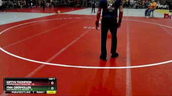 110 lbs 5th Place Match - Kiptyn Thompson, Fosston-Bagley Brawlers vs Finn Obermoller, UCB (United Clay Becker)