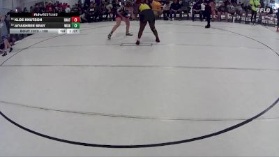 188 lbs 1st Place Match - Kloe Knutson, Louisville Wrestling Club vs JayaShree Bray, North Omaha Athletic Club