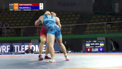 125 kg Quarterfinal - Oleksandr Khotsianivkyi, UKR vs Aleksander Koldovski, UKR