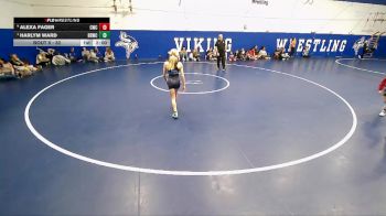 82 lbs Semifinal - Harlym Ward, Bear River Wrestling Club vs Alexa Fager, Charger Wrestling Club
