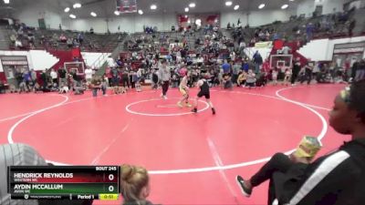 77-83 lbs Round 2 - Aydin McCallum, Avon WC vs Hendrick Reynolds, Western WC