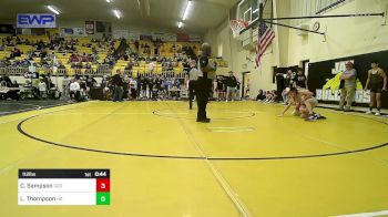 112 lbs Quarterfinal - Coy Sampson, Grove vs Logan Thompson, Har-Ber High School