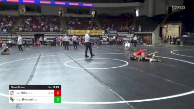 123 lbs Semifinal - Lauren Mills, Utah Tech (W) vs Leah Ben-Israel, Central Florida (W)