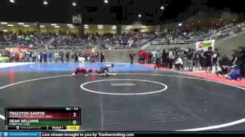 113 lbs Champ. Round 1 - Tracston Santos, Mountain View High School Wres vs Dean Williams, Canby Mat Club