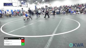 52 lbs Final - Bentley Story, Noble Takedown Club vs Nolan Elwell, Mustang Bronco Wrestling Club