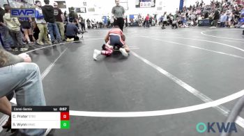 120 lbs Consolation - Clayle Prater, Stroud Youth Wrestling Club vs Skye Wynn, El Reno Wrestling Club