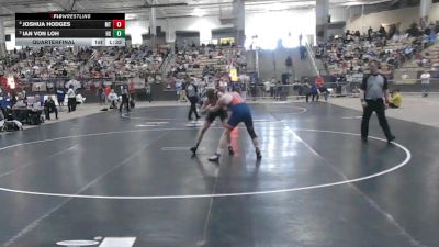 A 175 lbs Quarterfinal - Ian Von Loh, Hixson High School vs Joshua Hodges, Montgomery Central High School