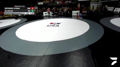 Champ. Round 1 - Nathaniel Flores, Sanger High School Wrestling vs Eli Mayer, Vacaville Wrestling Club