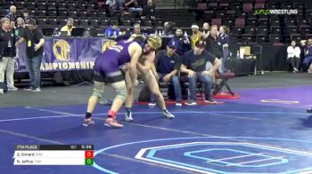 182 lbs 7th place - Quinn Simard, Shasta (NS) vs Breck Jeffus, Turlock (SJ)