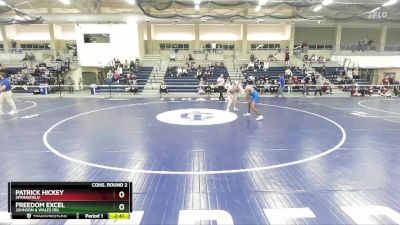 149 lbs Cons. Round 2 - Freedom Excel, Johnson & Wales (RI) vs Patrick Hickey, Springfield