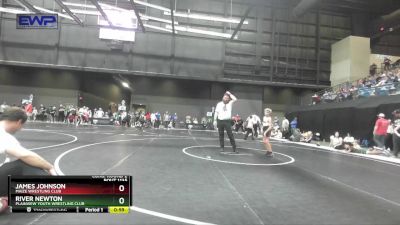 67 lbs Cons. Round 2 - River Newton, Plainview Youth Wrestling Club vs James Johnson, Maize Wrestling Club