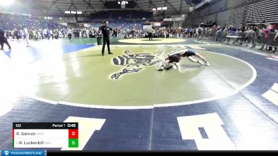 102 lbs Cons. Round 5 - Riley Luckenbill, Washington vs Rocco Gannon, Inland Northwest Wrestling Training Center