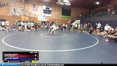 120 lbs Round 2 - Saxton Scott, East Idaho Elite vs Canyon Scott, JET