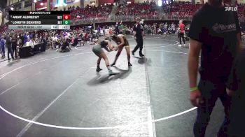 107 lbs 1st Place Match - Ariat Albrecht, NCYAC vs Londyn Beavers, Gretna Youth Wrestling Club