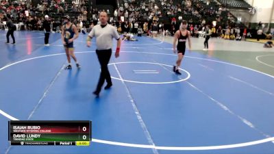 133 lbs Champ. Round 2 - Isaiah Rubio, Western Wyoming College vs David Lundy, Trinidad State