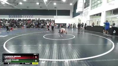 132 lbs Cons. Round 3 - Ledger Fuller, Calabasas vs Cameron Brown, Santa Margarita