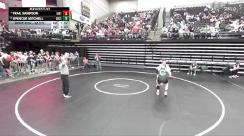 4A 215 lbs Champ. Round 1 - Spencer Mitchell, Green Canyon vs Trail Sampson, Uintah
