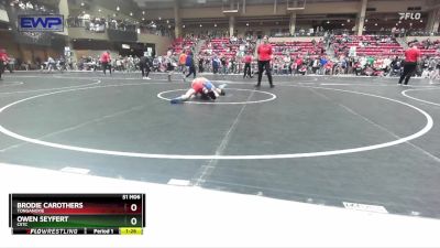 130 lbs Cons. Round 3 - Brodie Carothers, Tonganoxie vs Owen Seyfert, CSTC