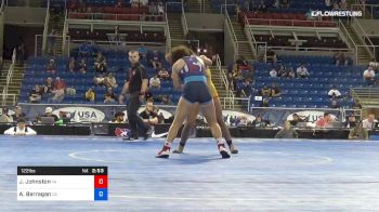 122 lbs Cons 32 #2 - Jordan Johnston, Virginia vs Ariah Barragan, California