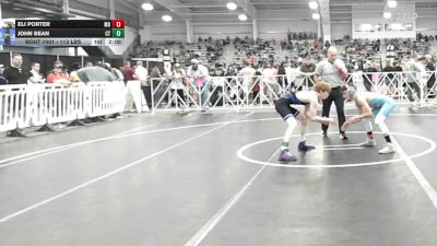 113 lbs Round Of 64 - Eli Porter, MO vs John Bean, CT