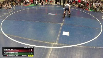 70 lbs Cons. Round 1 - Hunter Willet, Aviator Wrestling Academy vs Maddox Bunker, Champions Wrestling Club