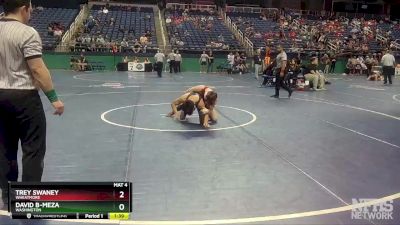 2A 132 lbs Champ. Round 1 - Trey Swaney, Wheatmore vs David B-Meza, Washington