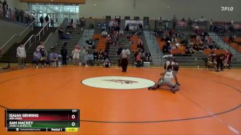 177 lbs Round 2 - Isaiah Gehring, Bob Jones vs Sam MacKey, James Clemens HS