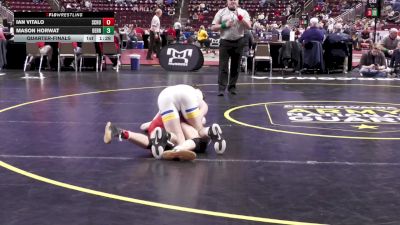 152 lbs Quarterfinal - Ian Vitalo, Schuylkill Valley vs Mason Horwat, Derry