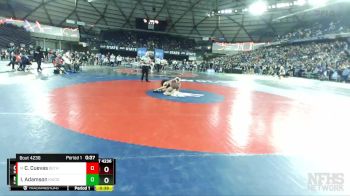 4A 120 lbs Cons. Round 2 - Caleb Cuevas, Bethel vs Isaiah Adamson, Kentwood