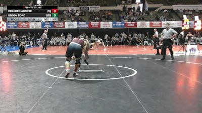 215 lbs Champ Round 1 (16 Team) - Brody Ford, Grundy vs Brayden Agnese, Poquoson