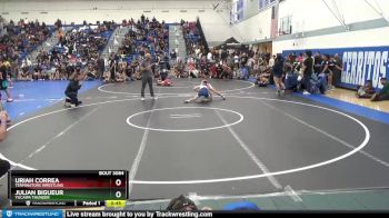 92 lbs Round 2 - Uriah Correa, Terminators Wrestling vs Julian Bigueur, Yucaipa Thunder