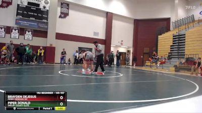 145-157 lbs Round 5 - Piper Donald, Shelby County Elite vs Brayden Dejesus, Perry Meridian WC