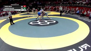 D2-215 lbs Champ. Round 1 - Vince Sefic, Carroll vs Haiden Bollini, Perkins