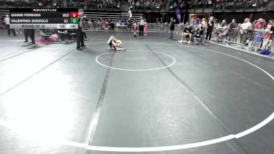 60 lbs Round Of 32 - Gianni Ferrara, West Milford vs Valentino Zurzolo, All I See Is Gold Academy