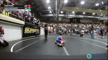 46 lbs Round Of 16 - Aiden Wood, Southmoore SaberCats Wrestling vs Elijah Whitworth, Choctaw Ironman