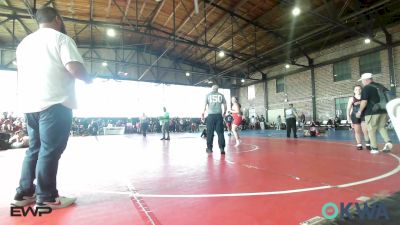 150-154 lbs Rr Rnd 2 - Roxie Rappe, Fort Gibson Youth Wrestling vs Jolynn Prock, Sperry Wrestling Club