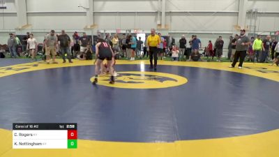 C-120 lbs Consi Of 16 #2 - Caleb Rogers, KY vs Kaiden Nottingham, KY