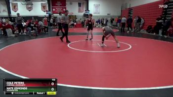 113 lbs Round 3 - Nate Edmonds, Washington vs Cole Peters, Cardinal Community