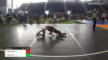 74 lbs Quarterfinal - Alexander Bermudez, Grindhouse WC vs Evan Cavazos, Team Selma