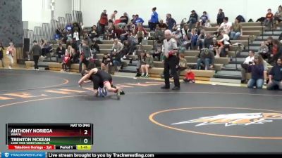 J-1 lbs 5th Place Match - Trenton McKean, Lone Tree Wrestling Club vs Anthony Noriega, Wrath