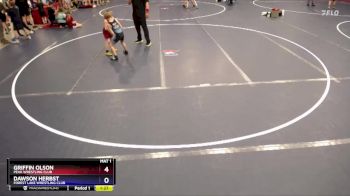 Round 2 - Griffin Olson, Peak Wrestling Club vs Dawson Herbst, Forest Lake Wrestling Club