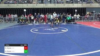 100 lbs Quarterfinal - Austin Hayes, Lanham vs Donavan Evans, Manchester