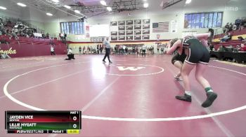 130 lbs 5th Place Match - Jayden Vice, BENTON vs Lillie Mygatt, MAYSVILLE