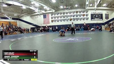 190 lbs Quarterfinal - Sam Haley, North Royalton vs Emery Johnson, Reynolds High School