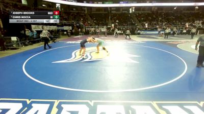 I-157 lbs Cons. Semi - Joseph Brooks, Massapequa vs Chris Nocca, Horace Greeley